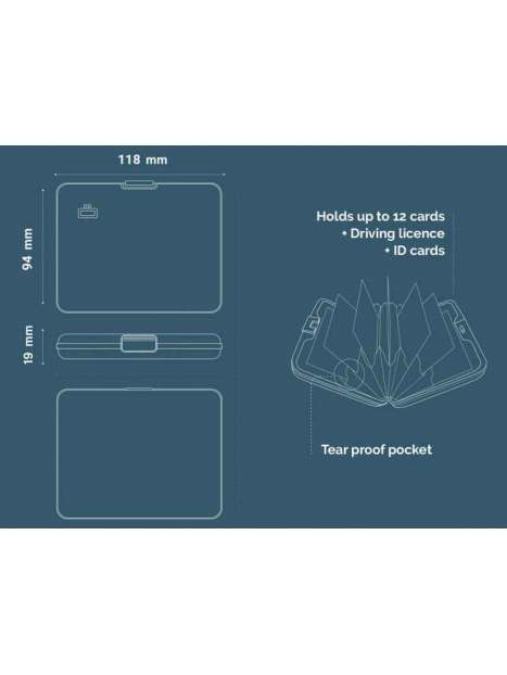 portefeuille alu format carte d'identité ogon-designs - MEGABAGS