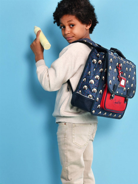 cartable 2 compartiments 35cm cameleon - MEGABAGS