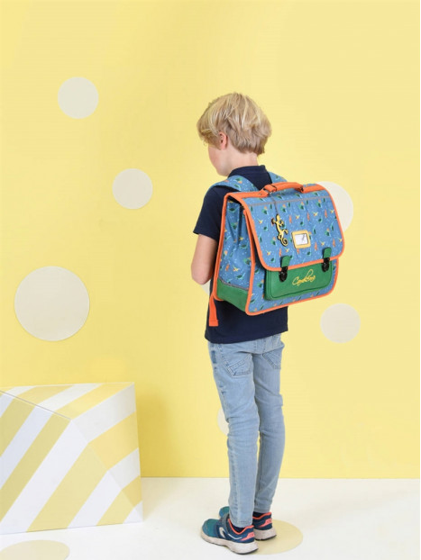 cartable 2 compartiments 38cm cameleon - MEGABAGS