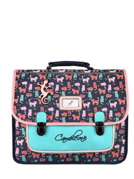 cartable 2 compartiments 38cm cameleon - MEGABAGS