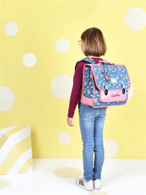 cartable 2 compartiments 38cm cameleon - MEGABAGS