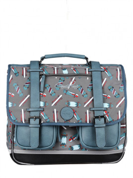 cartable 3 compartiments 41 cm cameleon - MEGABAGS