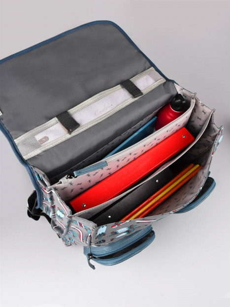 cartable 3 compartiments 41 cm cameleon - MEGABAGS