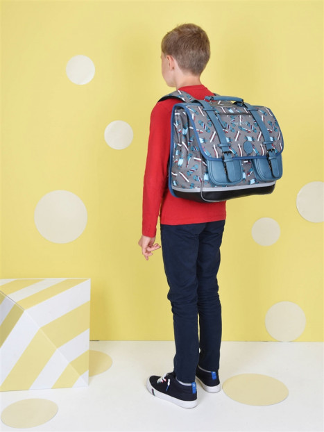 cartable 3 compartiments 41 cm cameleon - MEGABAGS