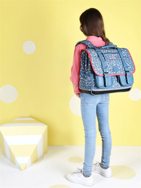 cartable 3 compartiments 41cm cameleon - MEGABAGS