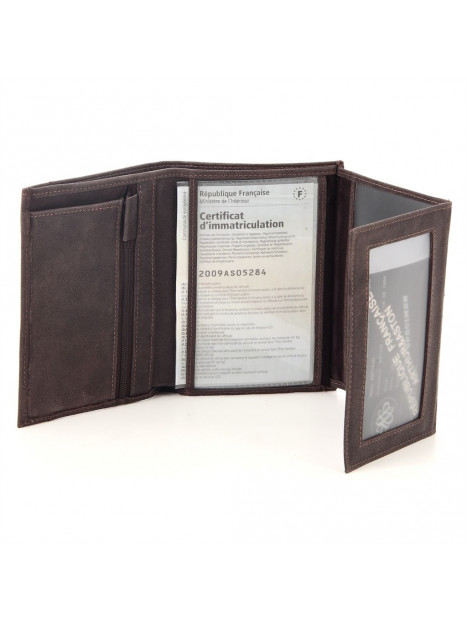 portefeuille identite zip 3 volets arthur & aston - MEGABAGS