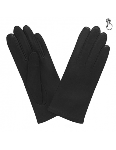 gants dame tactiles doublé soie