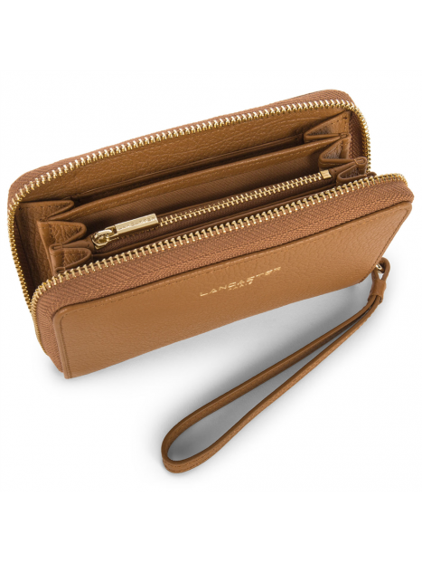 porte monnaie cartes zip 3 côtés lancaster - MEGABAGS