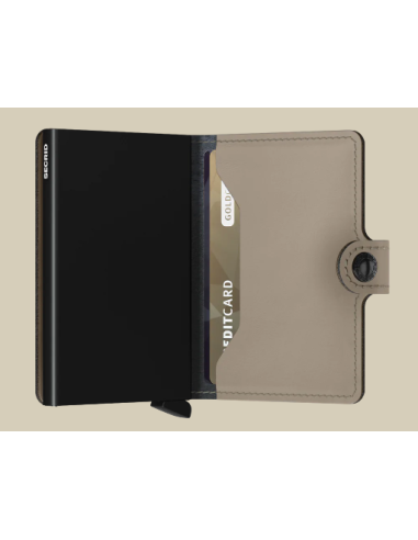 etui cb + billet fermeture pression