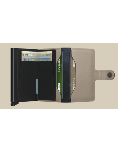 etui cb + billet fermeture pression