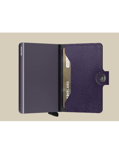 etui cb + billet fermeture pression