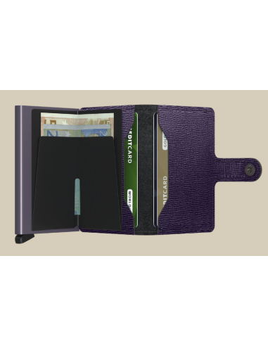 etui cb + billet fermeture pression