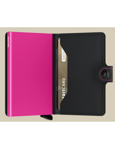 etui cb + billet fermeture pression