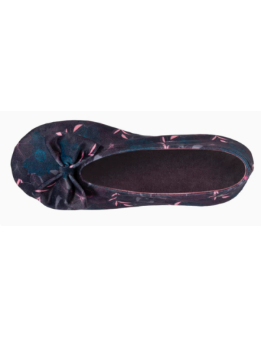 ballerine velours grand noeud semelle...