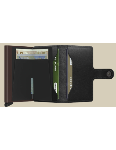 etui cb + billet fermeture pression