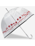 parapluie droit transparent