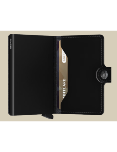 etui cb + billet fermeture pression