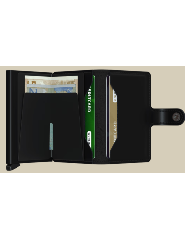 etui cb + billet fermeture pression