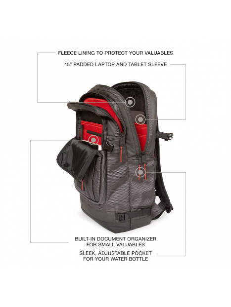 sac à dos ordinateur 2 compartiments eastpak - MEGABAGS