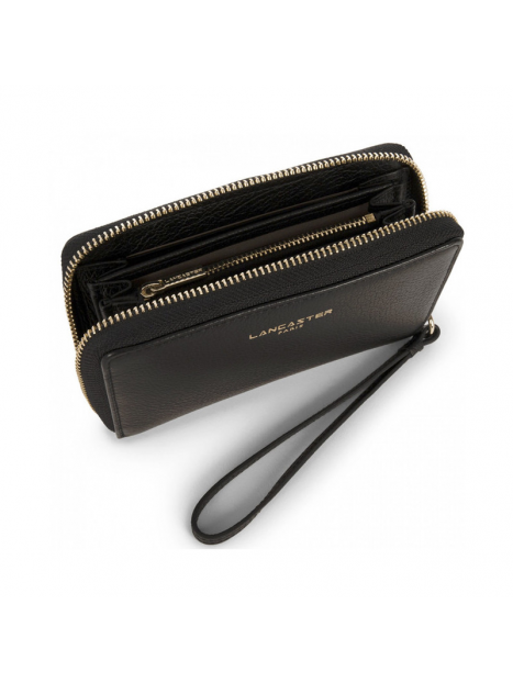 porte monnaie cartes zip 3 côtés lancaster - MEGABAGS