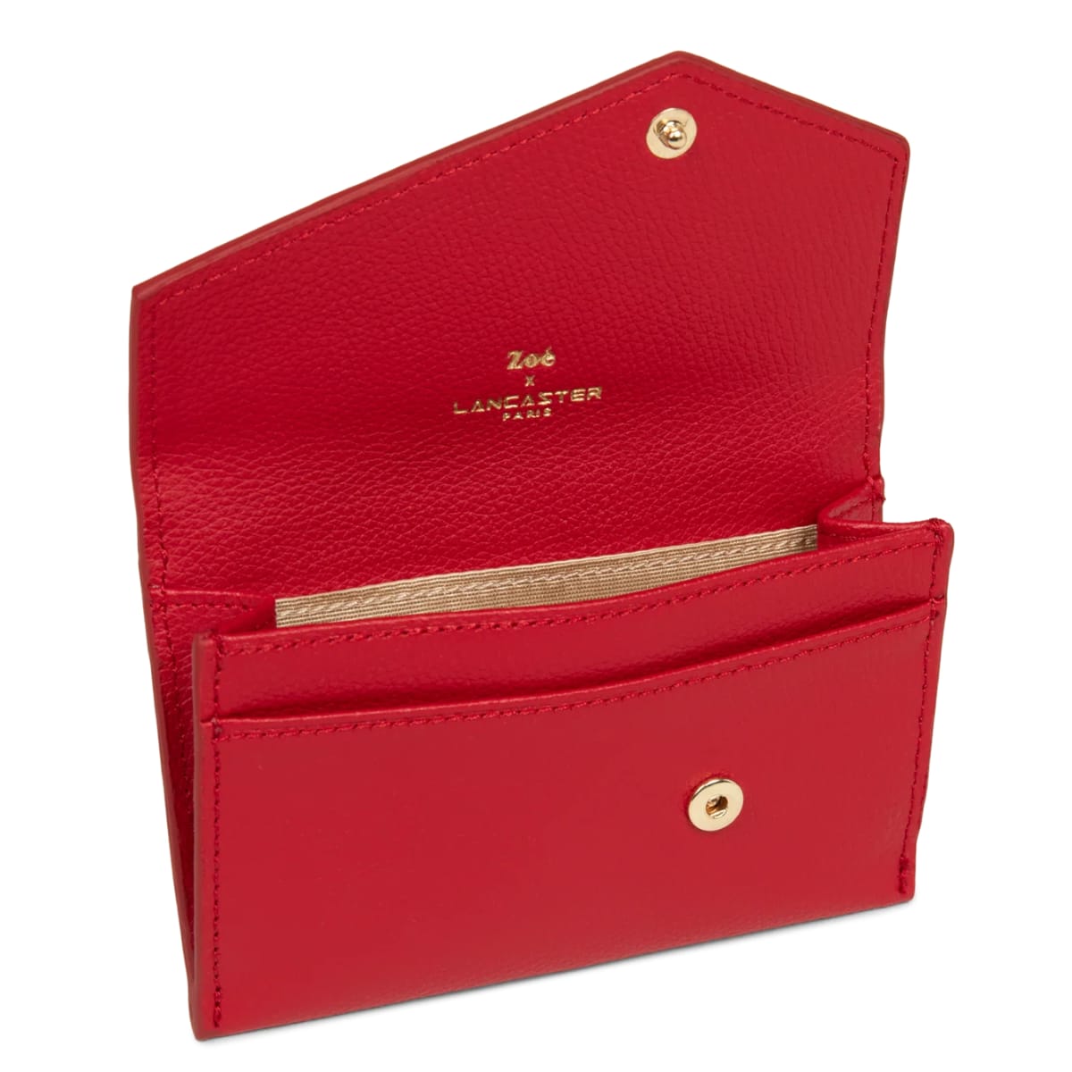 Porte-cartes Lancaster Zoé rouge
