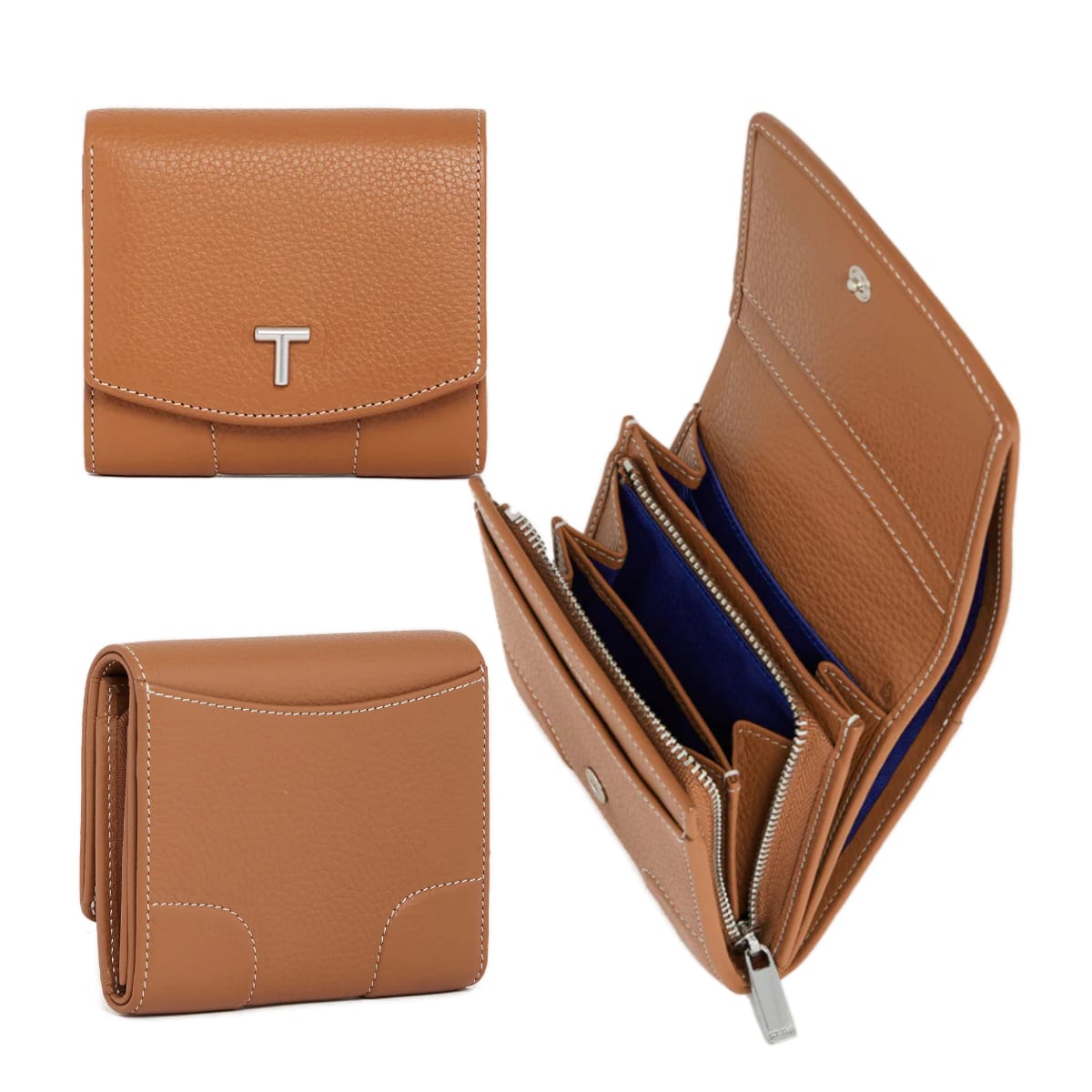 Porte-monnaie à rabat Romy Le Tanneur tan